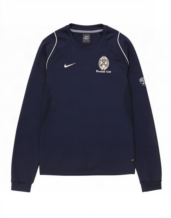 Nike drenge læseskole grafisk top langærmet 13-14 år XL marineblå