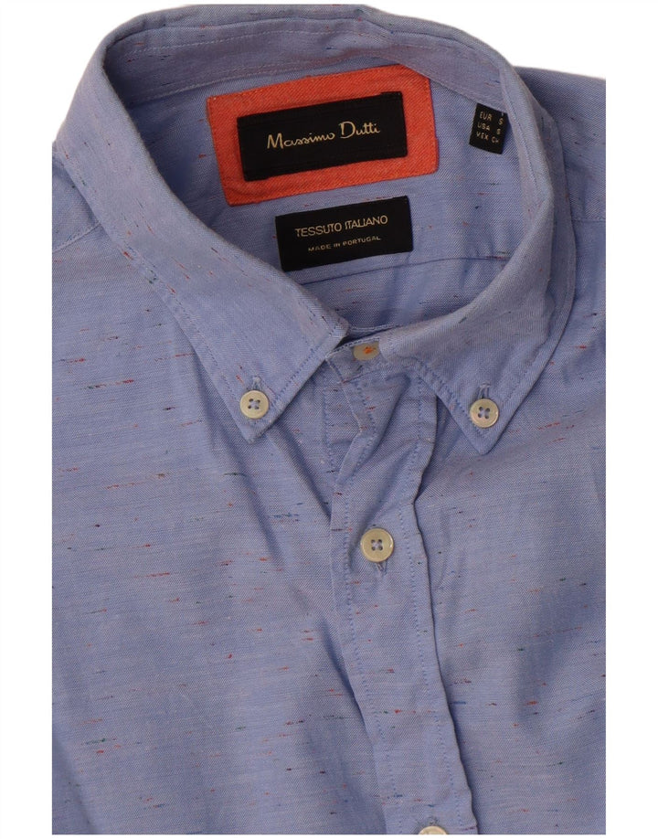 Massimo Dutti Herreskjorte Lille Blå Flecked