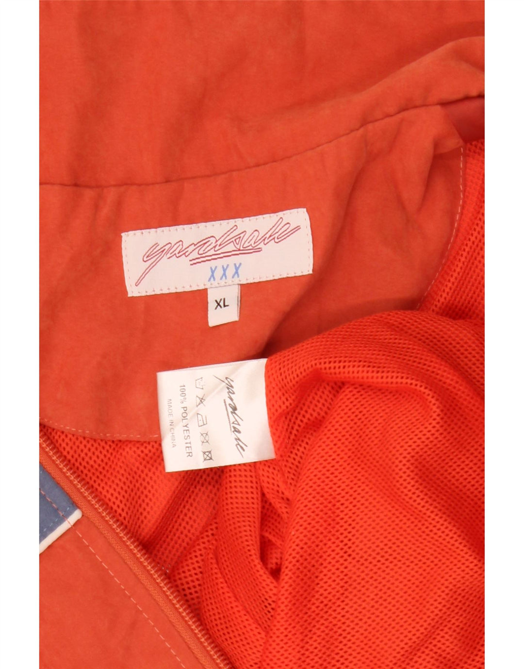 Yardsale Herre grafisk træningsdragt Topjakke XL Orange Colourblock Polyester