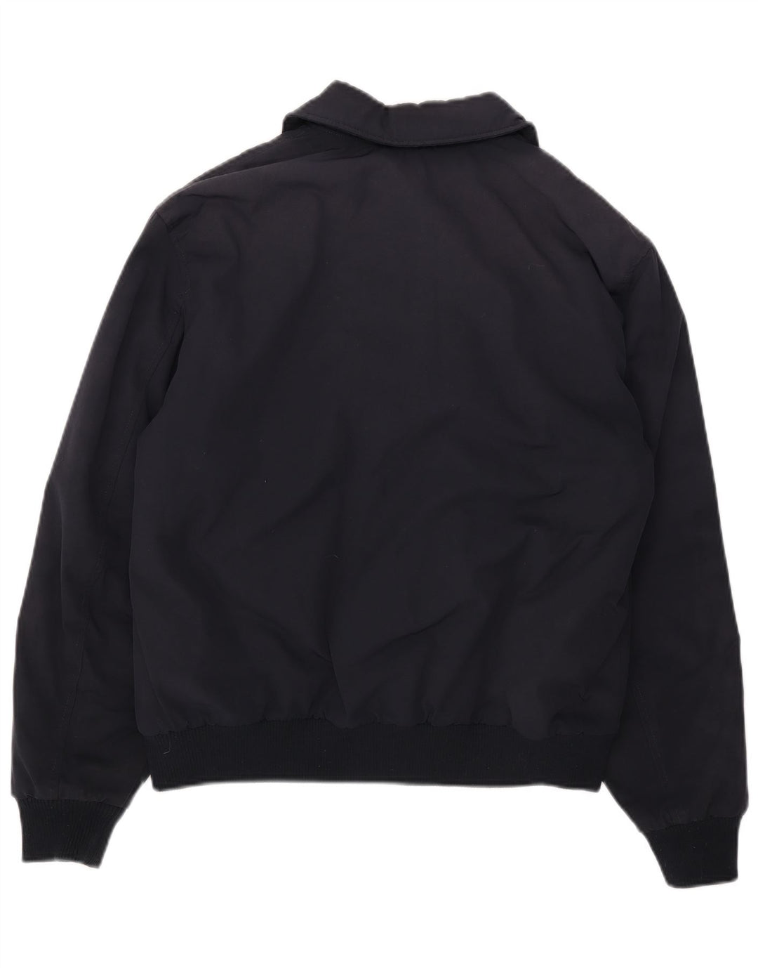 Zara Herre Bomber Jacket UK 38 Medium Navy Blue Polyester