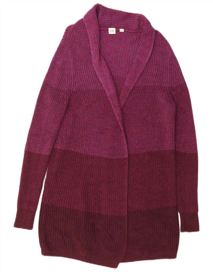 Gap Womens Oversized Longline Cardigan Sweater UK 10 Small Burgundy