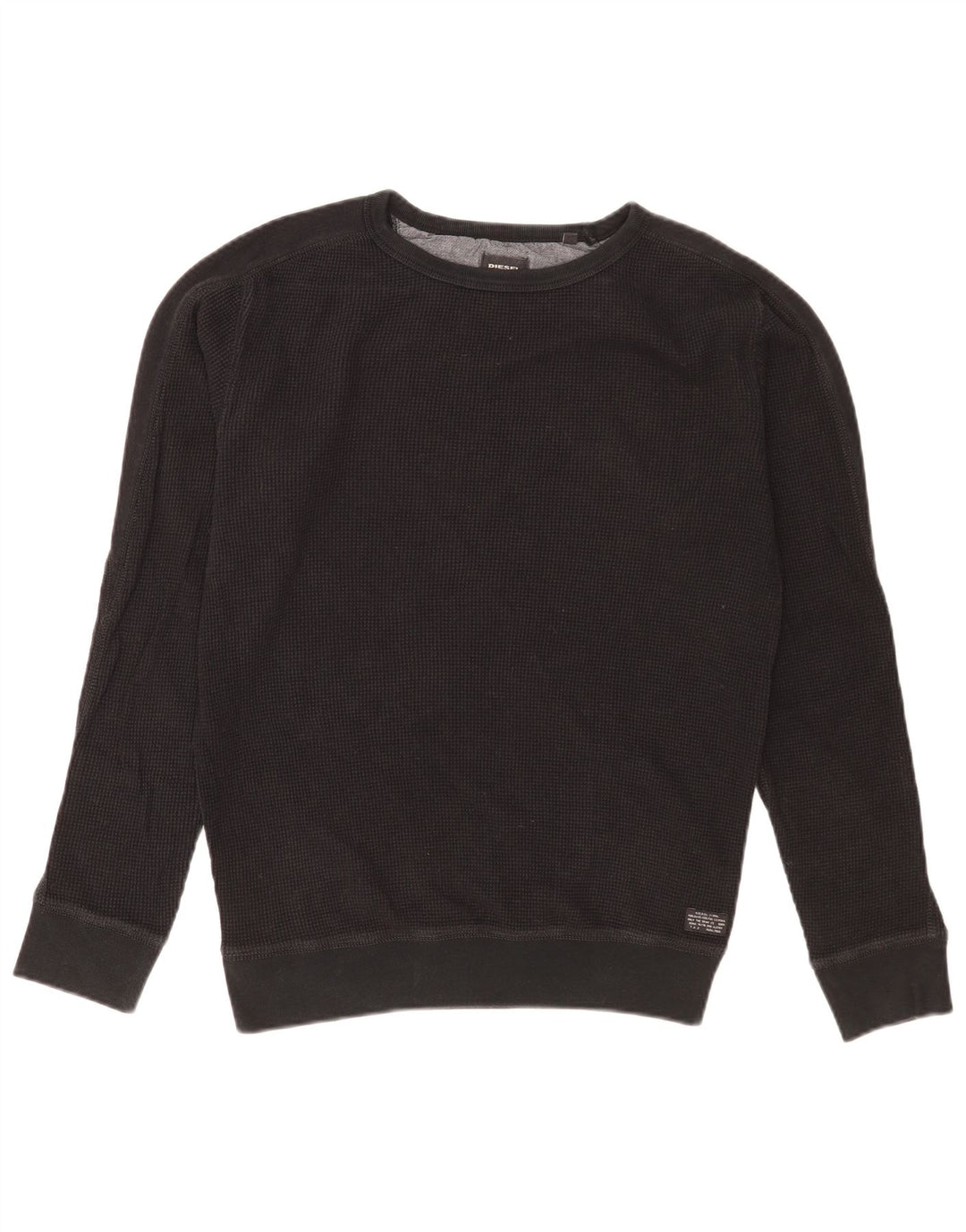 Diesel Herre Sweatshirt Jumper Medium Sort Bomuld