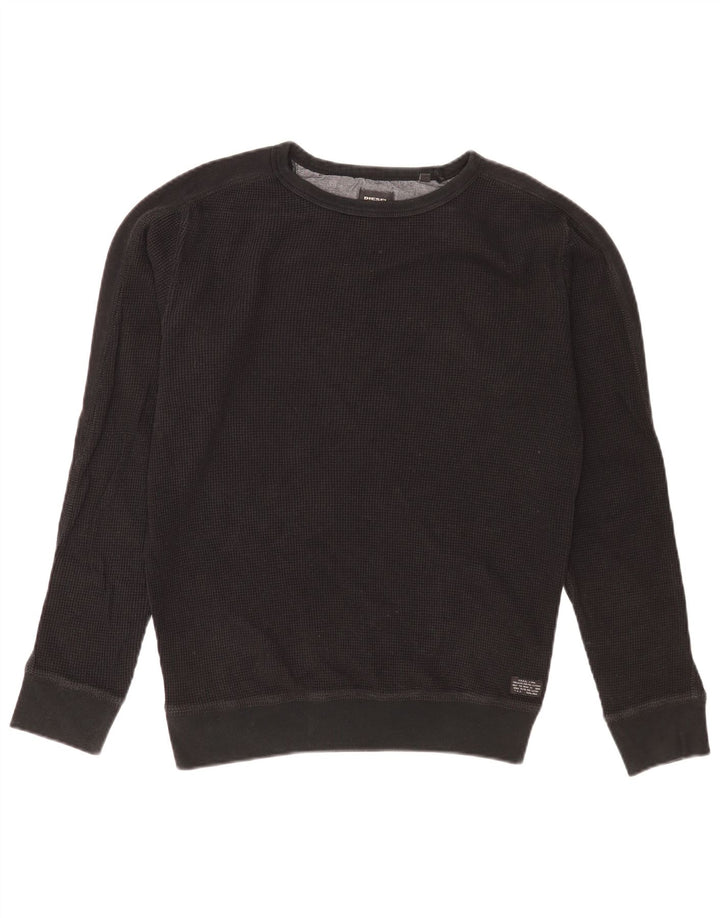 Diesel Herre Sweatshirt Jumper Medium Sort Bomuld