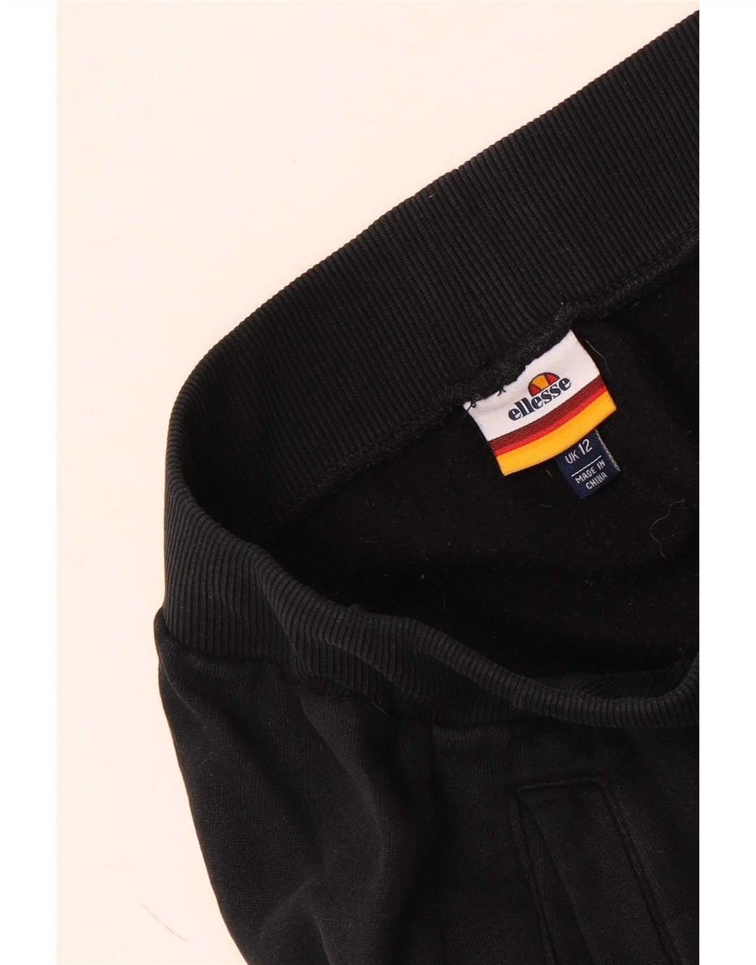 Ellesse Womens Træningsdragt Bukser Joggers UK 12 Medium Black