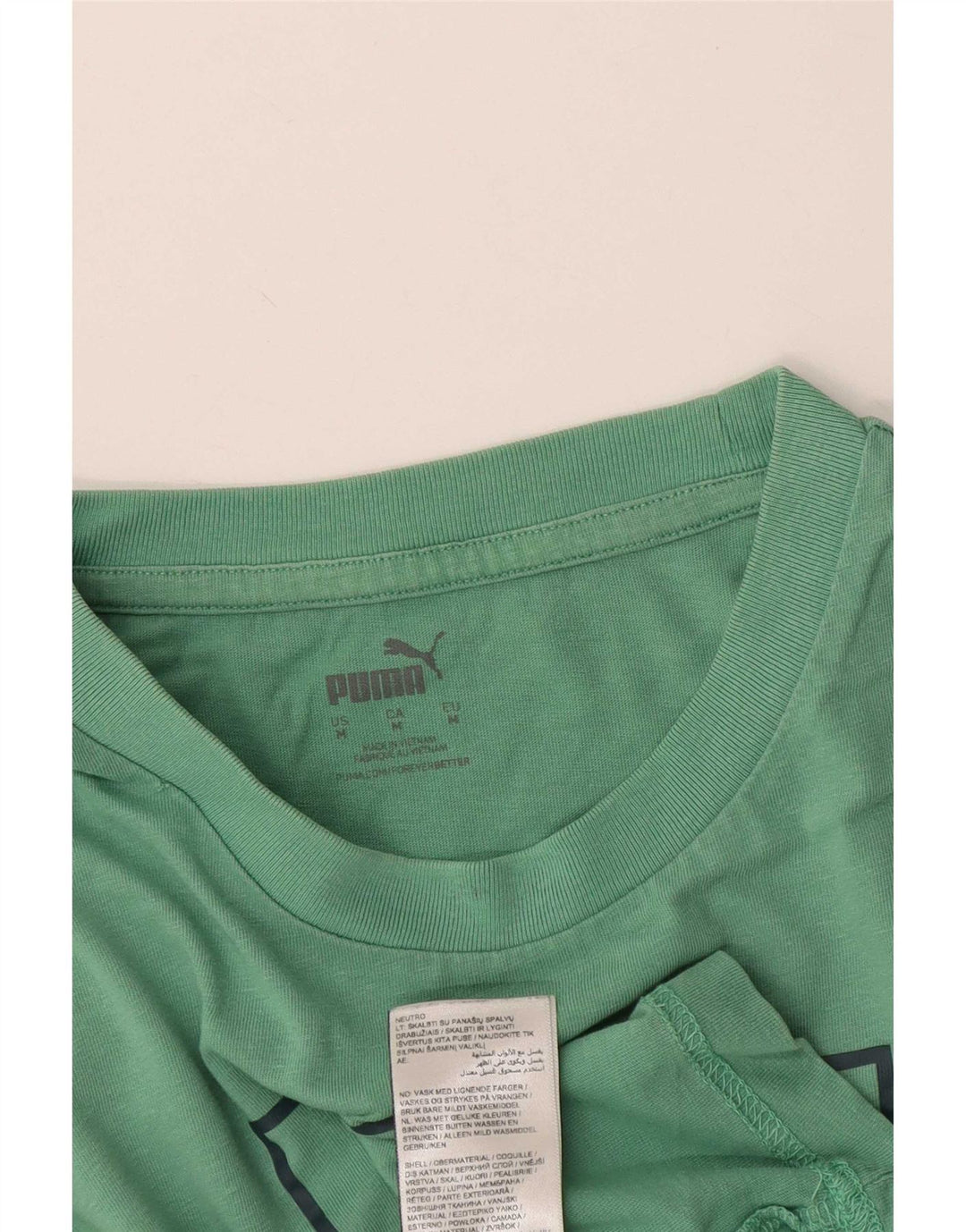 Puma Herre grafisk T-shirt Top Medium turkis bomuld