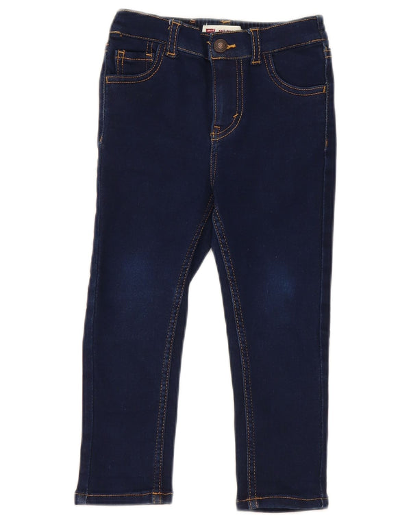 Levi's Baby Girls Skinny Jeans 18-24 måneder W20 L14 Marineblå Bomuld