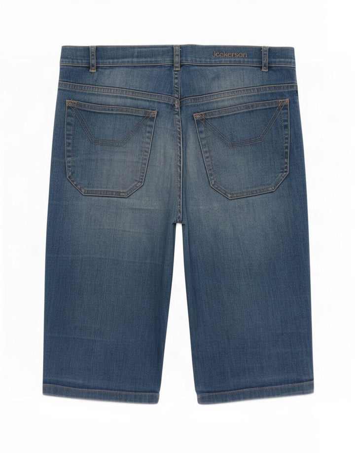 Jeckerson Dame Bermuda Denim Shorts Medium W30 Blå Bomuld