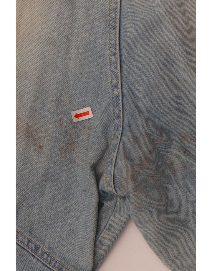 Iceberg Herre Cargo Denim Shorts W36 Stor Blå Bomuld