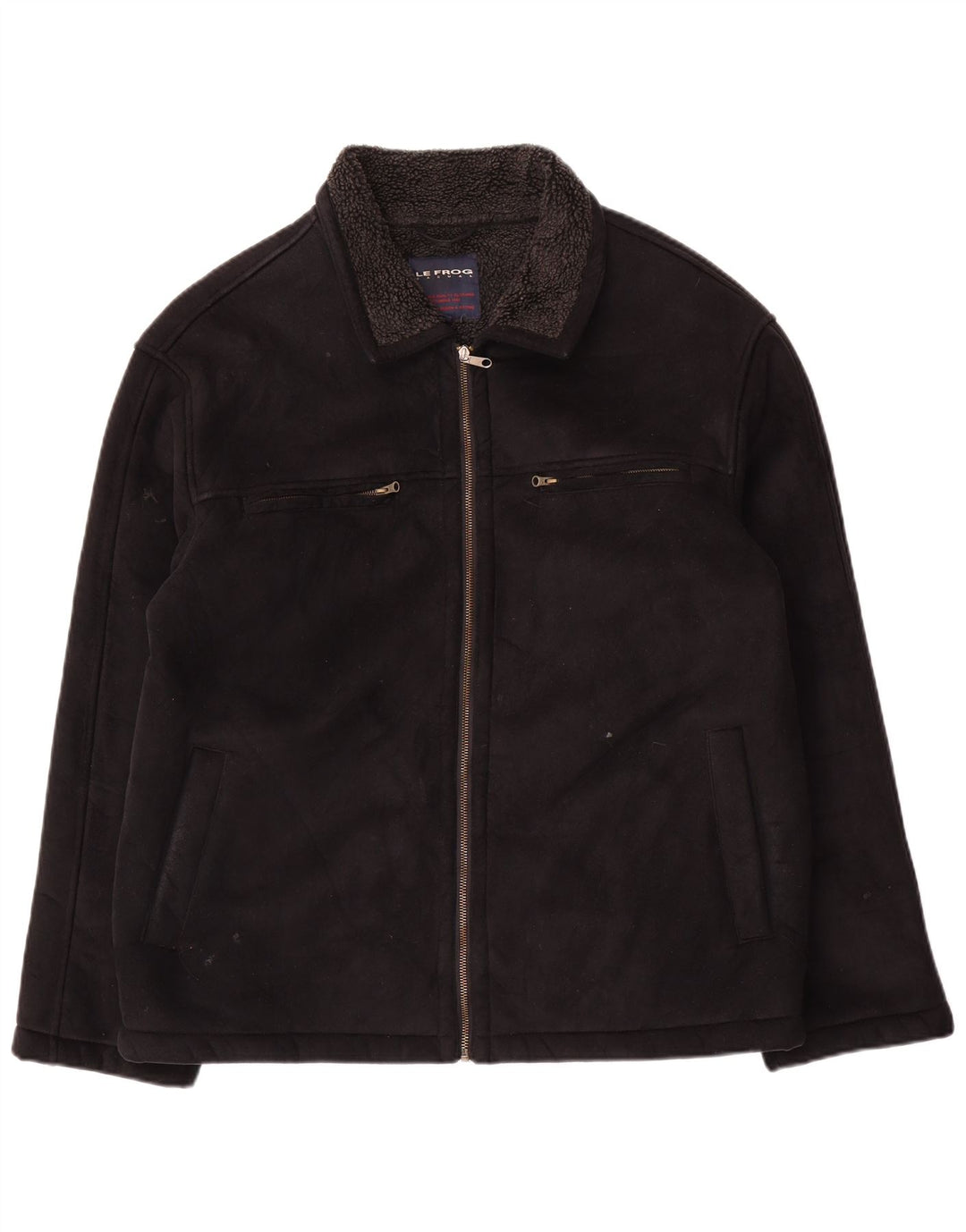 Le Frog Herre Utility Jacket UK 38 Medium Sort Polyester