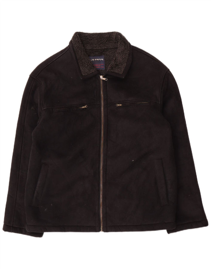 Le Frog Herre Utility Jacket UK 38 Medium Sort Polyester