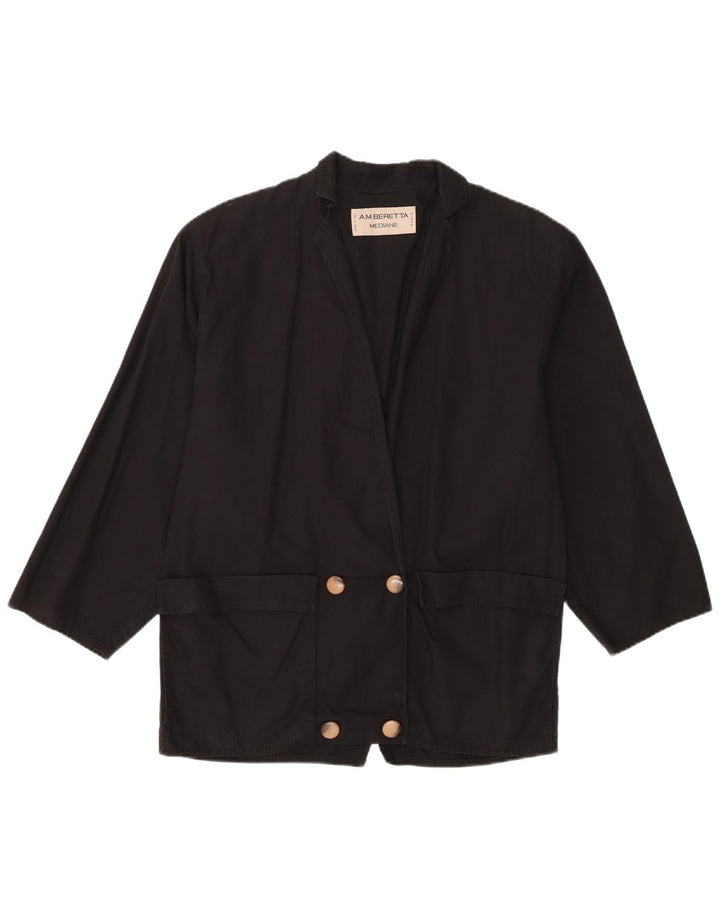 Anne Marie Beretta Dame Oversized Blazer Jacket IT 36 XS Sort