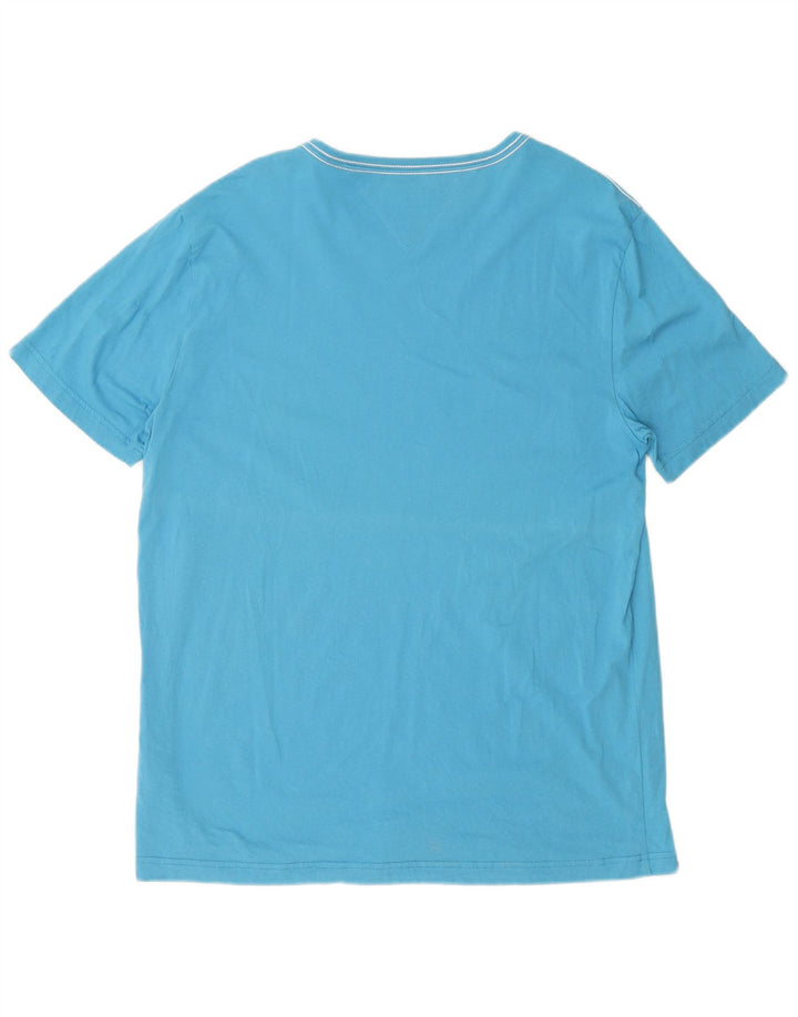 Tommy Hilfiger Herre Grafisk T-Shirt Top 2XL Blå Bomuld