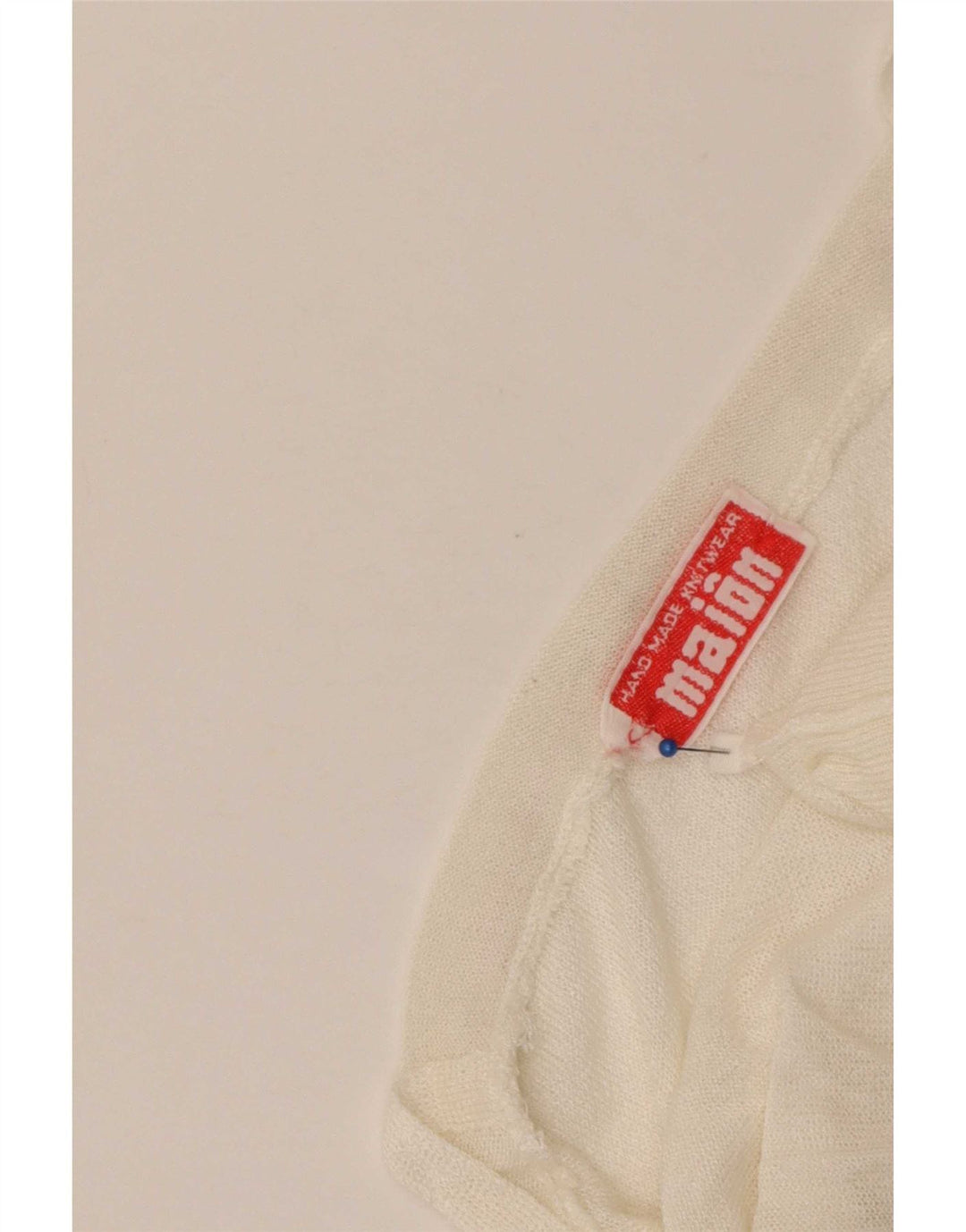 Vintage Dame Strik Cami Top UK 14 Large White