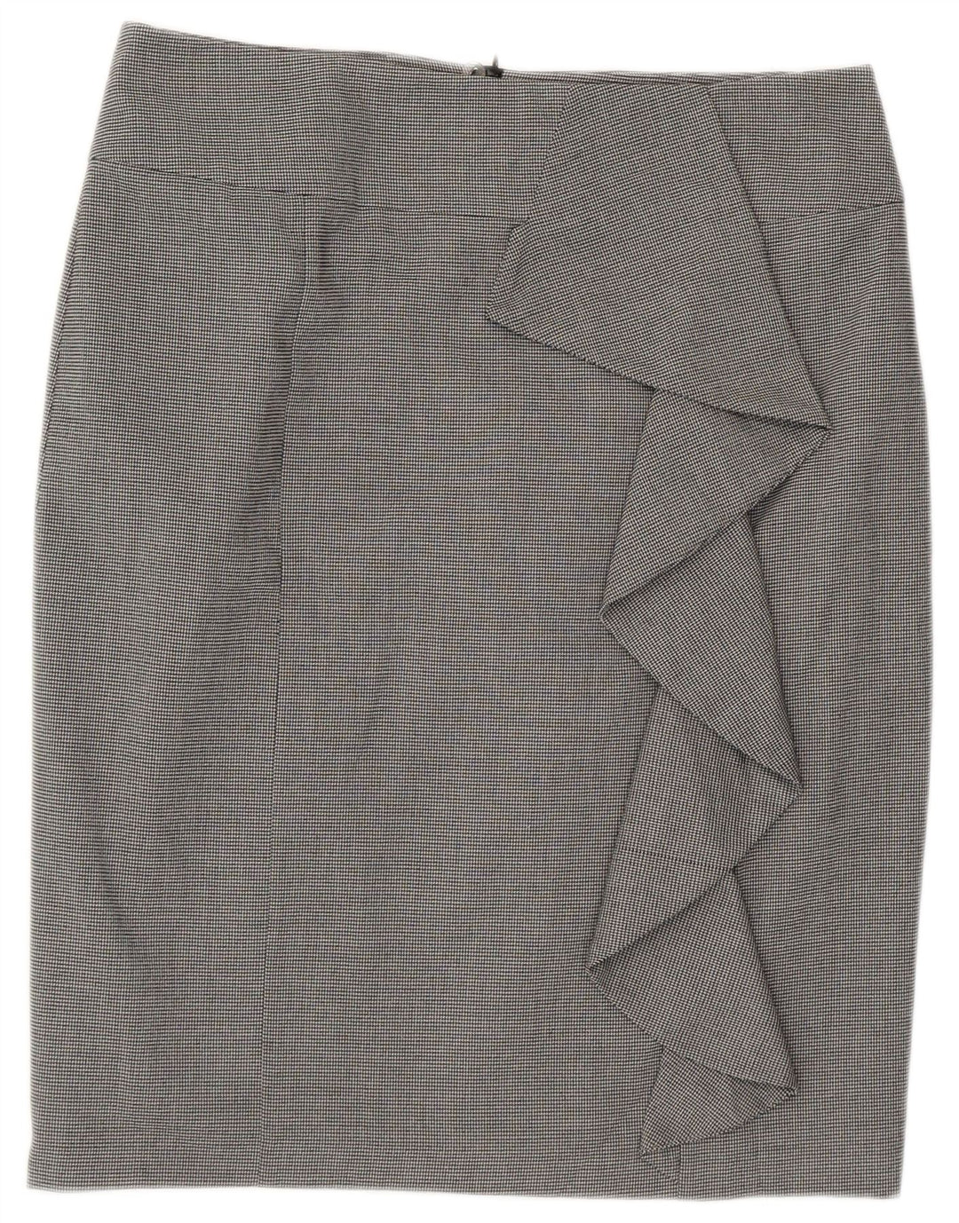 Marks & Spencer Pencil Nederdel til kvinder UK 14 Large W32 Grey Houndstooth