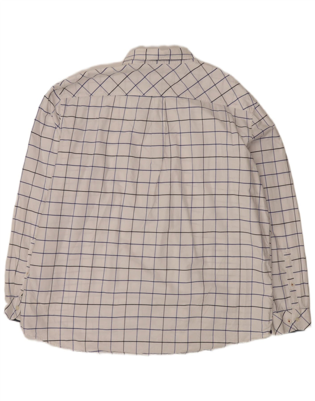 Joules Herre Classic Fit skjorte 3XL hvid ternet bomuld