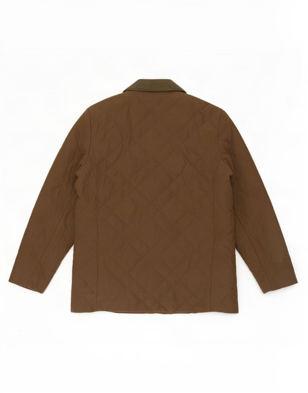 Marks & Spencer Quiltet jakke til kvinder UK 12 Medium Khaki Polyester