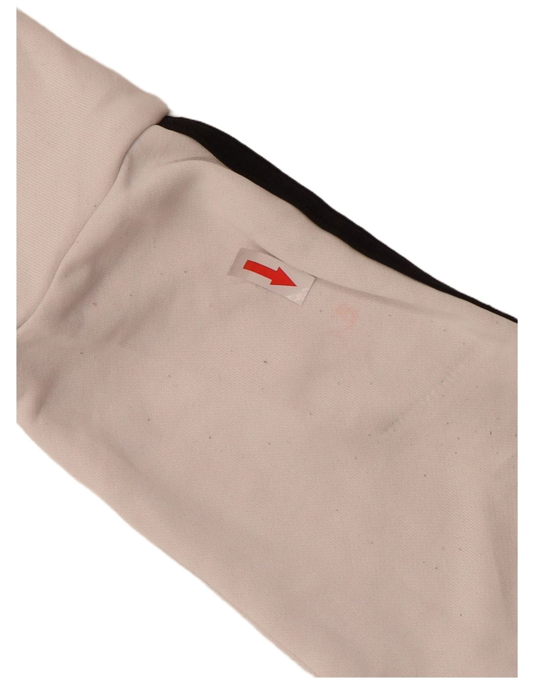 ADIDAS træningsdragt topjakke til kvinder UK 16 Stor hvid polyester