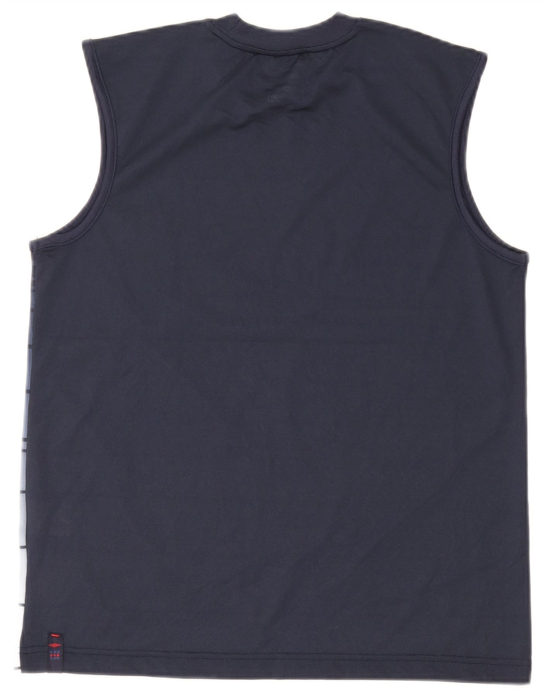 Umbro Herre See Through Vest Top Medium Marineblå Stribet Polyester