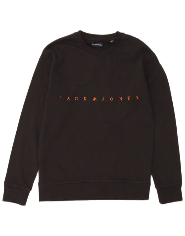 Jack & Jones Herre grafisk sweatshirt Jumper Medium Grå Bomuld
