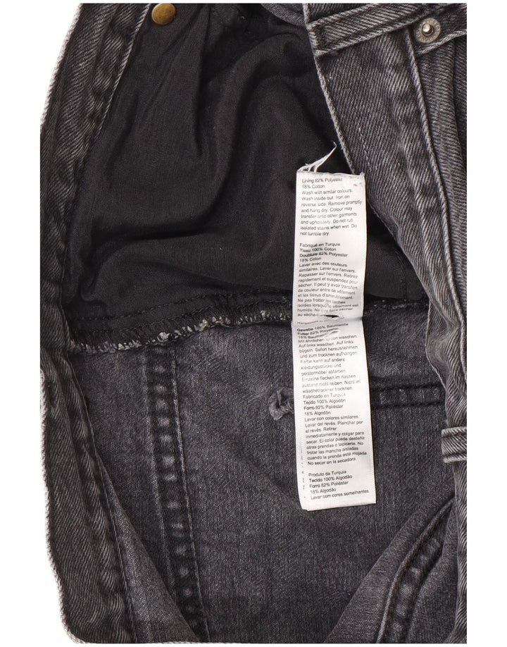 Topshop Dame Baggy Loose Jeans W30 L32 Sort Polyester
