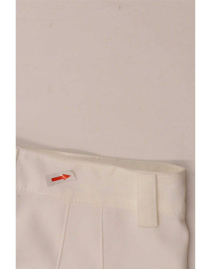 Zara Lige Casual Bukser til kvinder Small W26 L32 Hvid Polyester