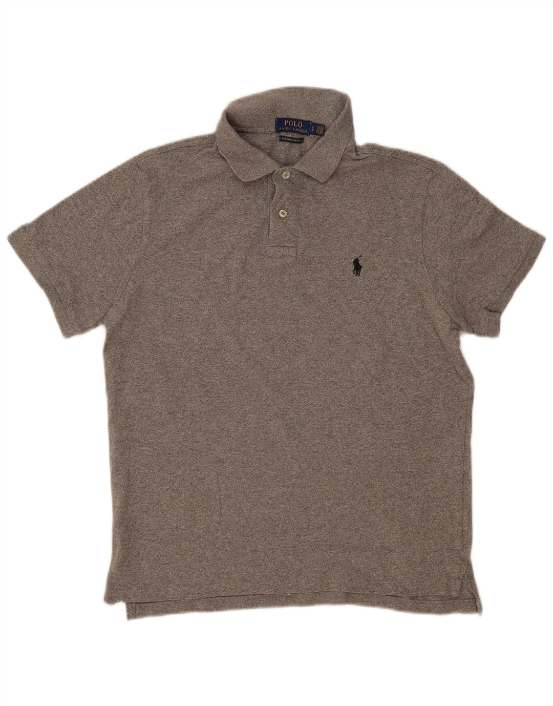 POLO RALPH LAUREN Herre Custom Slim Fit Polo Shirt Stor Grå Bomuld