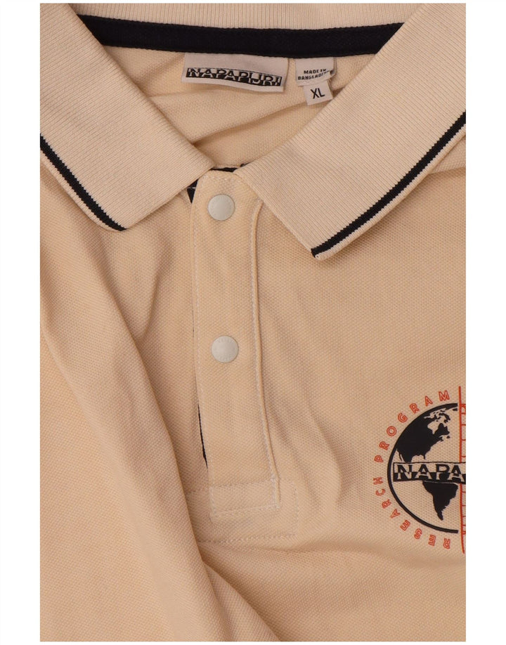 Napapijri herre poloshirt XL Beige