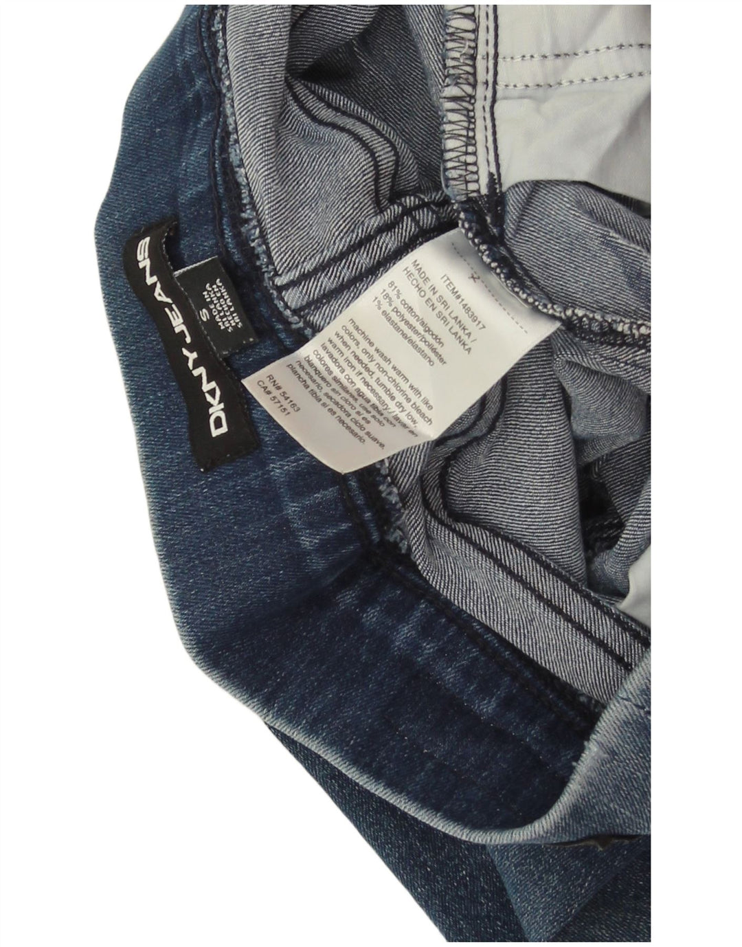 DKNY Dame denim Shorts Små W27 Blå Bomuld