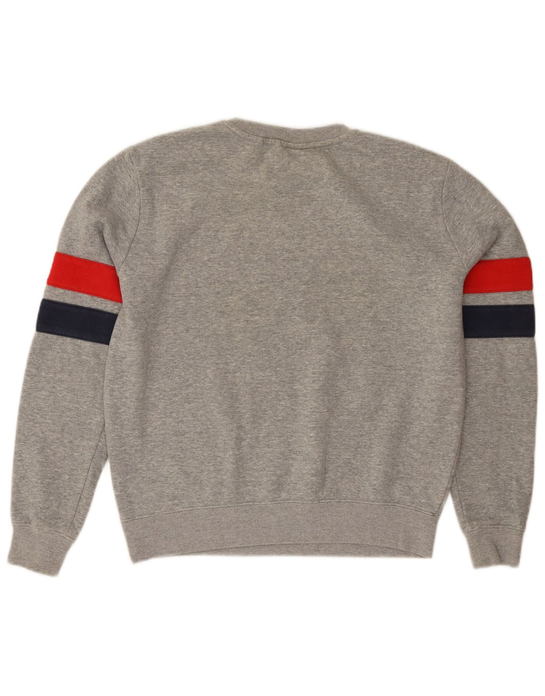 FILA Graphic Sweatshirt Jumper UK 14 Medium Grey Colourblock