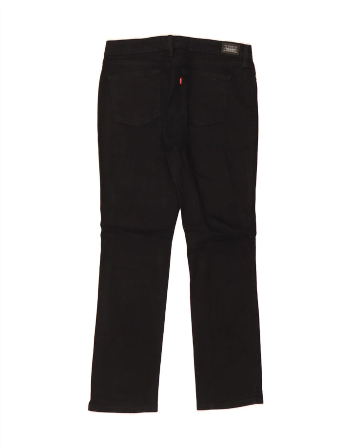 LEVI'S Womens Slim Jeans US 10 Large W30 L31 Black Cotton Vintage Levi's and Second-Hand Levi's from Messina Hembry 