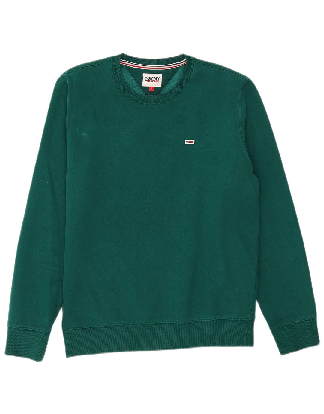 Tommy Hilfiger Herre Sweatshirt Jumper Medium Grøn Bomuld