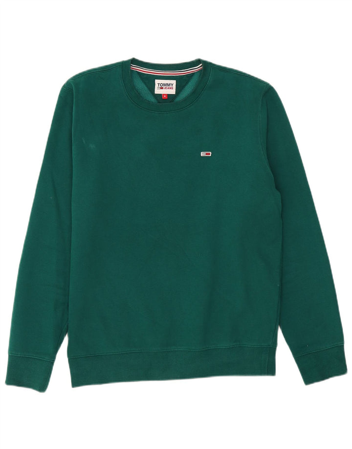 Tommy Hilfiger Herre Sweatshirt Jumper Medium Grøn Bomuld