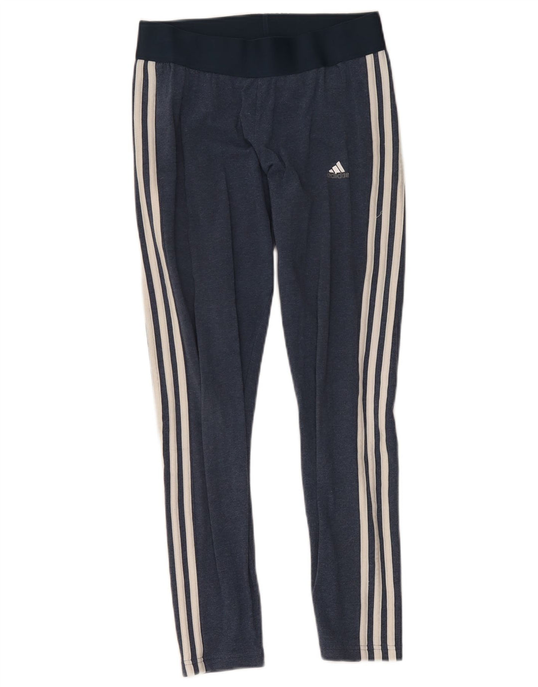 Adidas Dame Leggings UK 12/14 Medium Navy Blue Bomuld