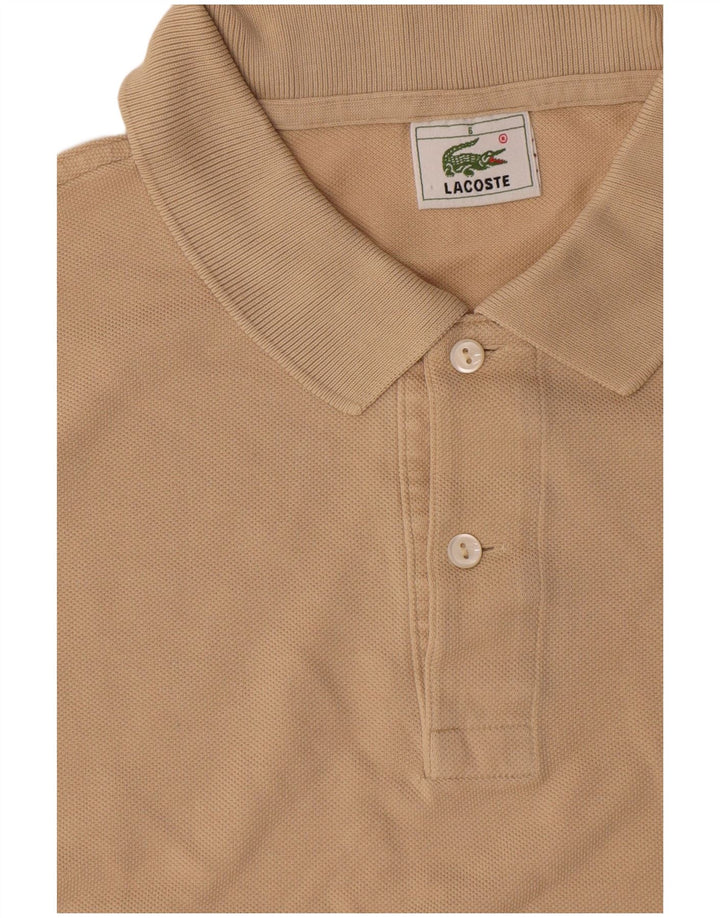 Lacoste Herre poloskjorte str. 5 Large Beige Bomuld