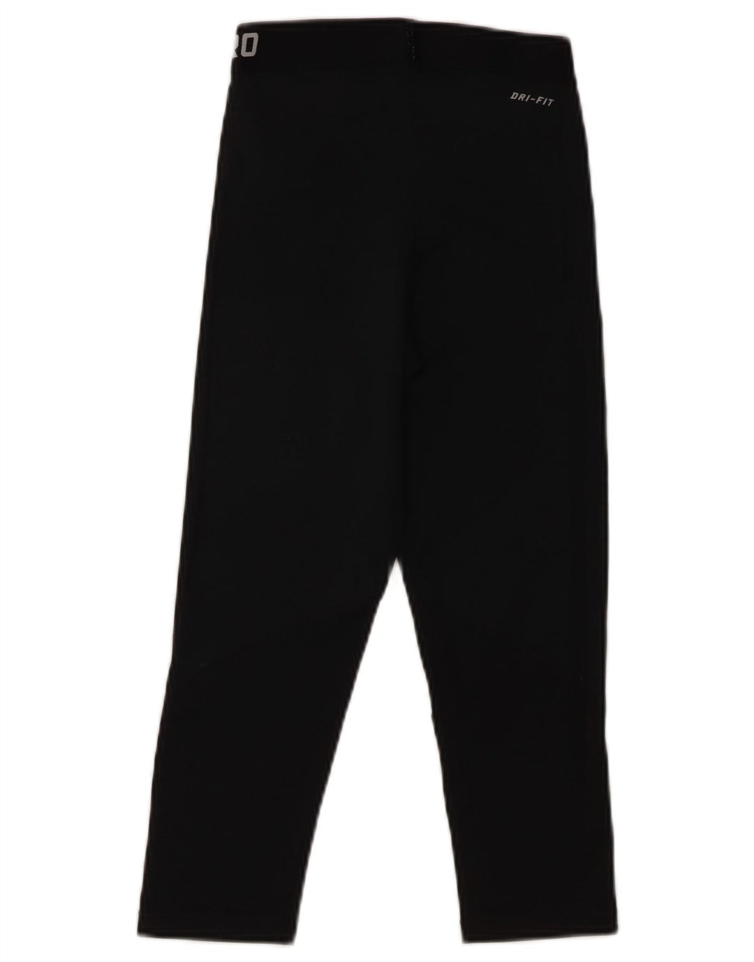 NIKE Womens Dri Fit Graphic Capri Leggings UK 4 XS  Black Polyester