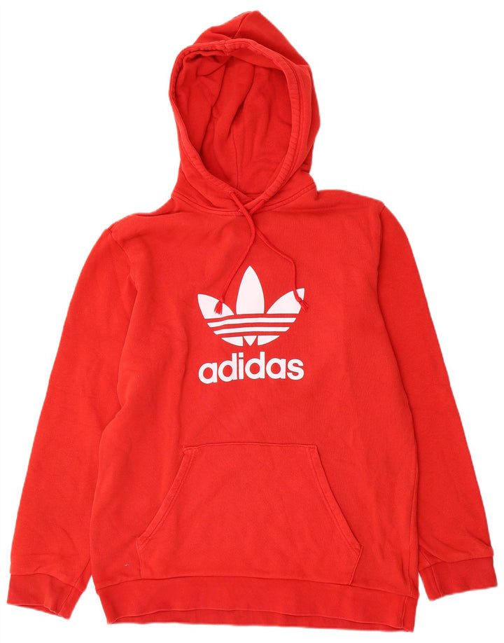 Adidas Grafisk hættetrøje til mænd Medium rød bomuld