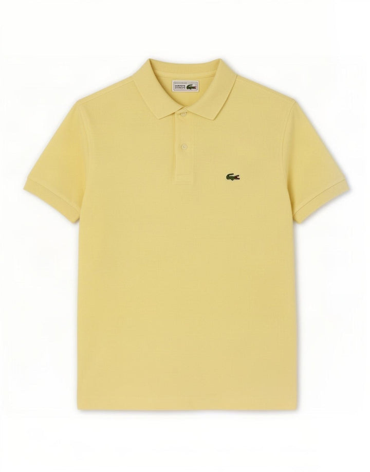 Lacoste herre poloshirt størrelse 4 Medium gul bomuld