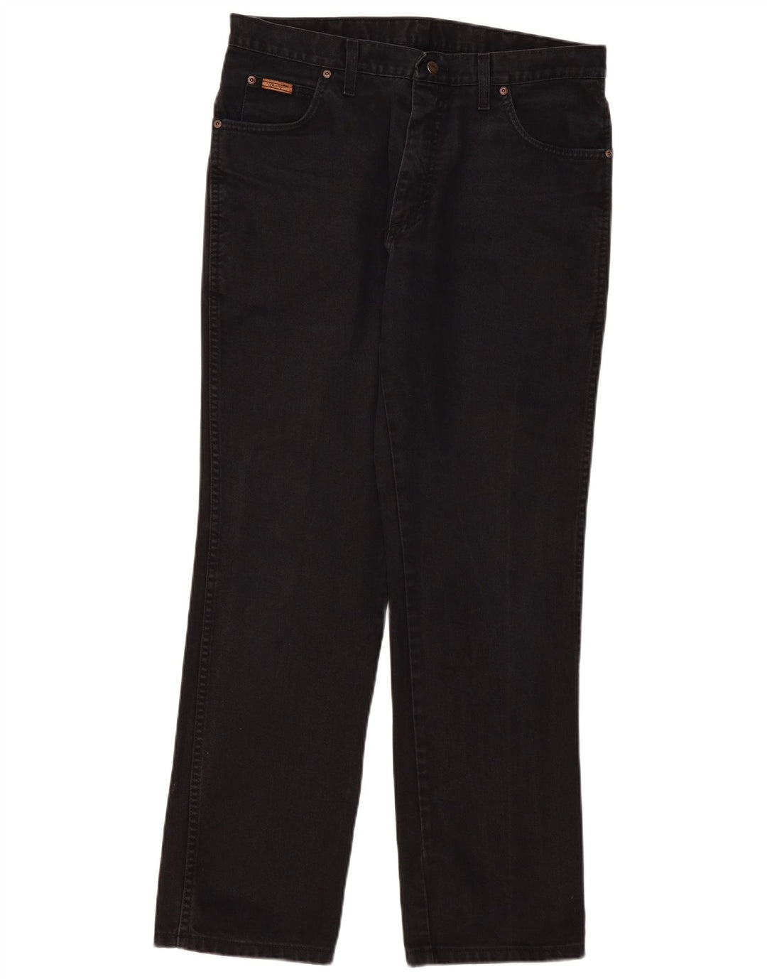 WRANGLER Herre Texas Straight Jeans W36 L32 Sort Bomuld