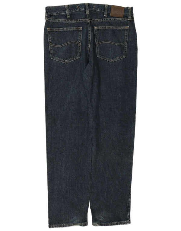 Lee Herre Regular Fit Straight Jeans W34 L32 Blå Bomuld