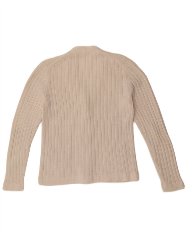 C & A Dame Cardigan Sweater EU 48 2XL Hvid Akryl