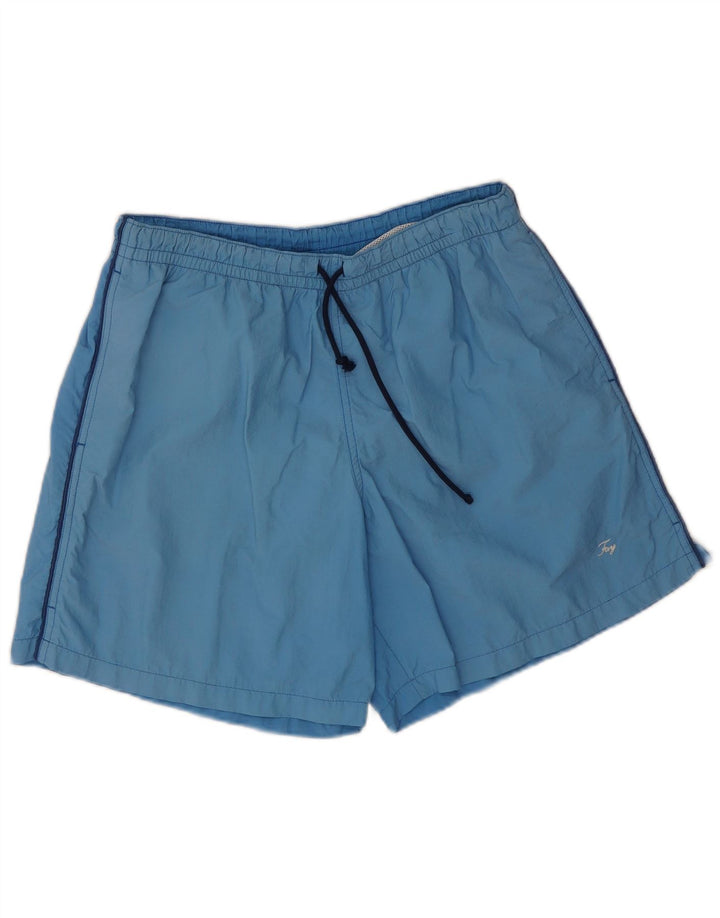 Fay Herre badeshorts store blå polyamid