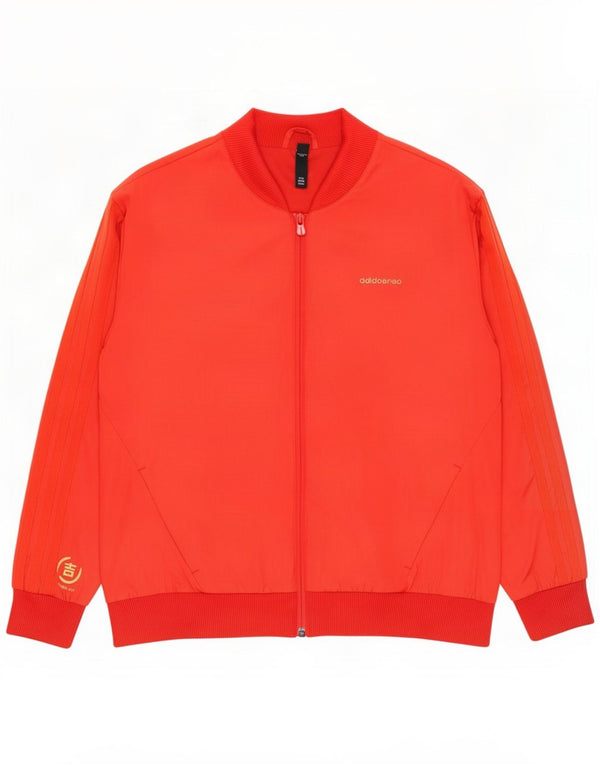 Adidas Graphic Bomber Jacket UK 18 XL Rød Bomuld