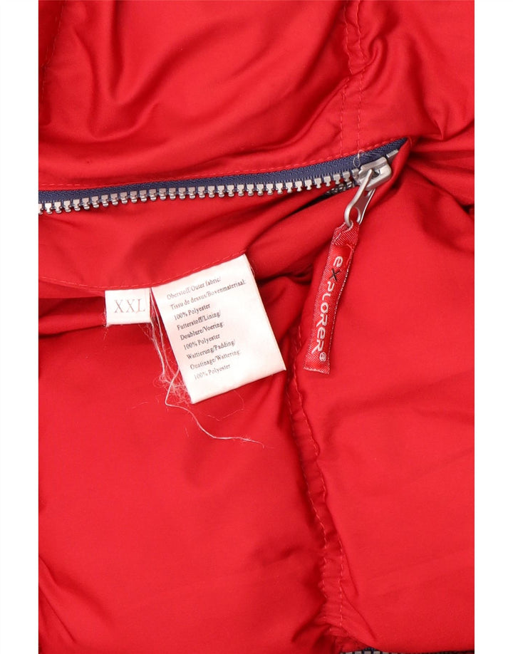 Explorer Herre Vendbar polstret jakke UK 44 2XL Rød Polyester