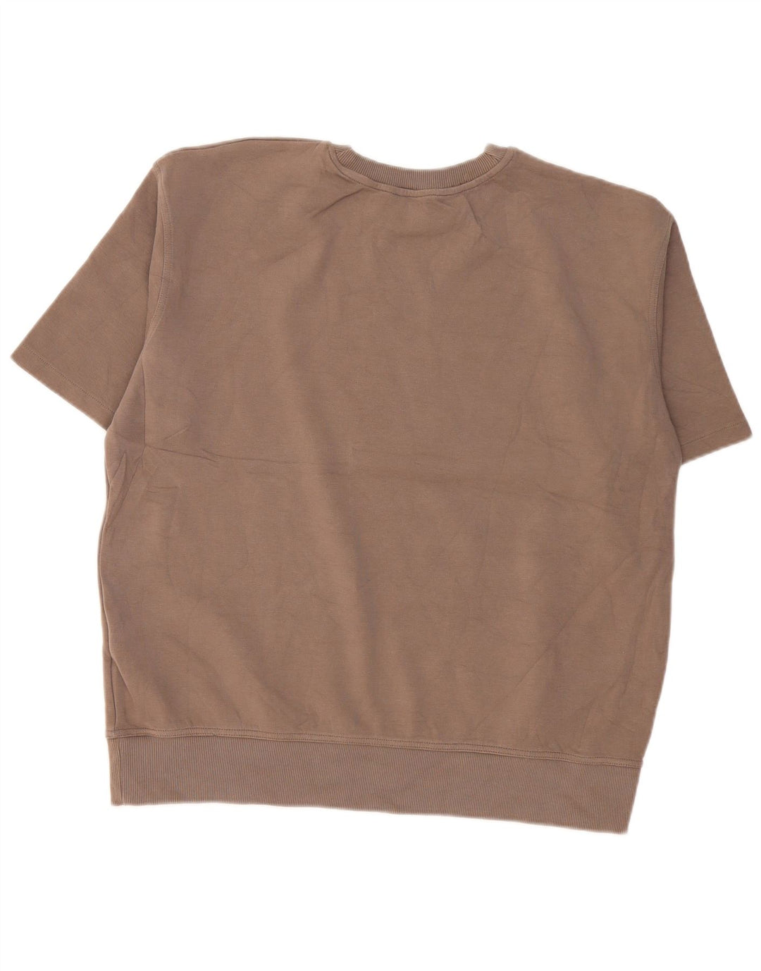 Zara Kortærmet Oversized Sweatshirt Jumper UK 14 Medium Beige