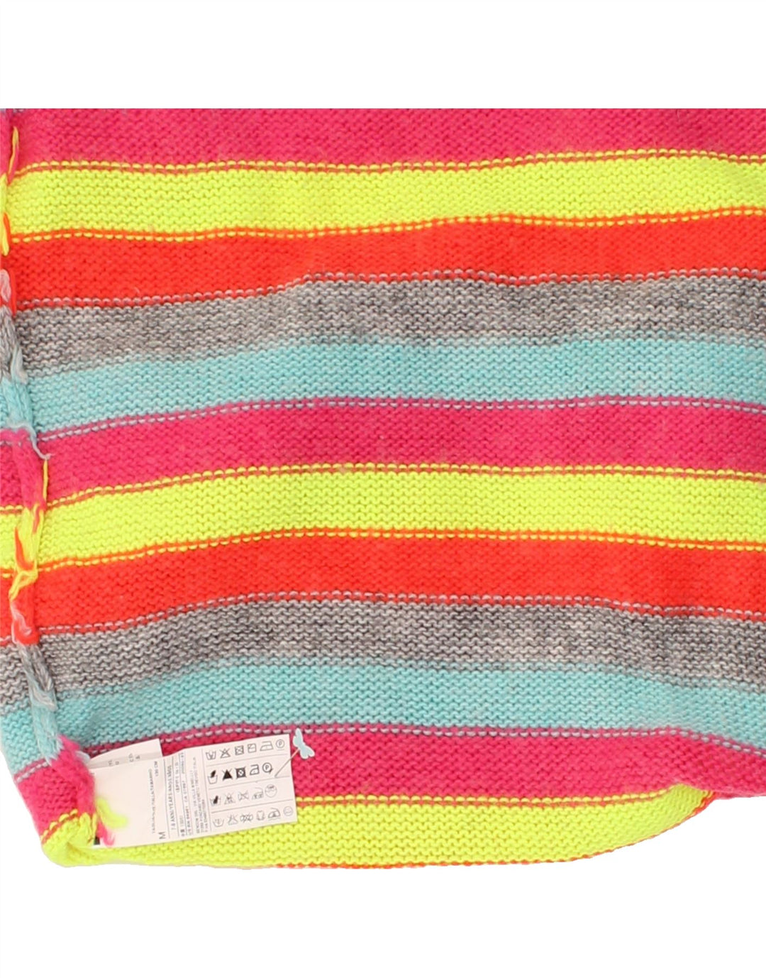 BENETTON Girls Long Sleeve Jumper Dress 7-8 Years Medium Multicoloured Vintage Benetton and Second-Hand Benetton from Messina Hembry 
