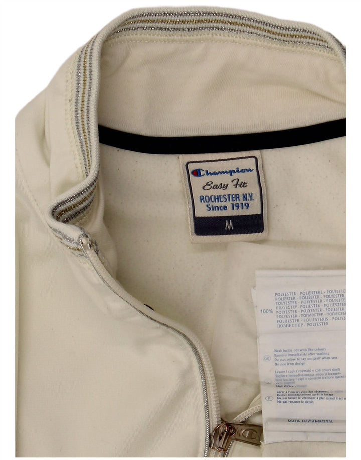 Champion Womens Easy Fit træningsdragt Topjakke UK 14 Medium Off White
