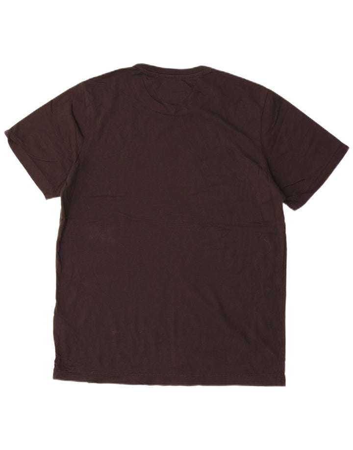 TOMMY HILFIGER Herre T-shirt Top Medium Sort Bomuld