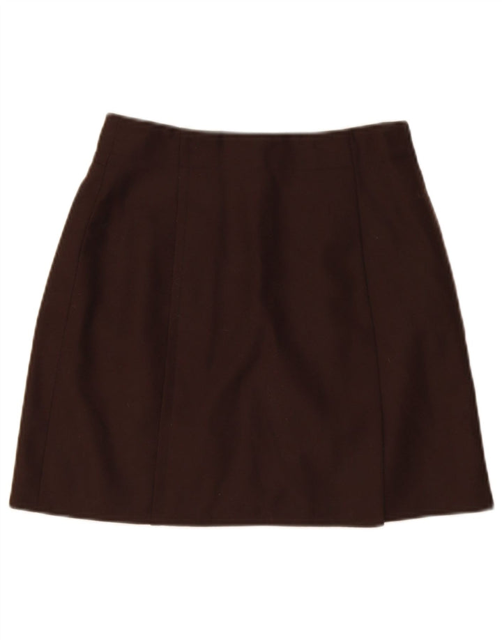 Vintage dame mini nederdel W26 lille brun