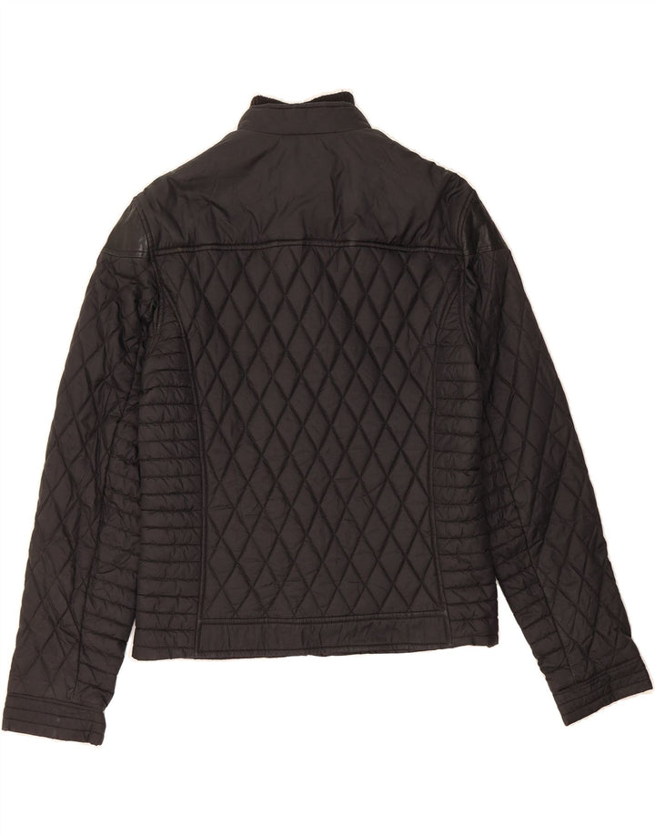 ARMANI Womens Bomber Padded Jacket UK 18 XL Black Polyamide Vintage Armani and Second-Hand Armani from Messina Hembry 