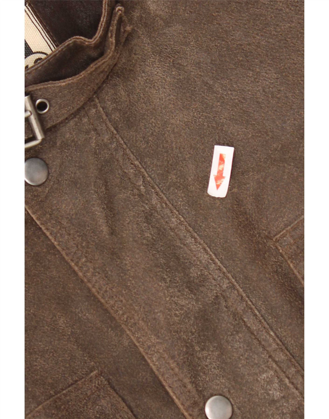 Vintage Herre Motorcykel Læder Utility Jacket UK 38 Medium Brown